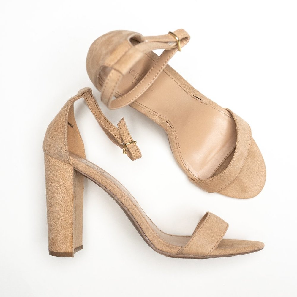 Charlotte Russe Women's Sandals 4.5'' Beige Size 9